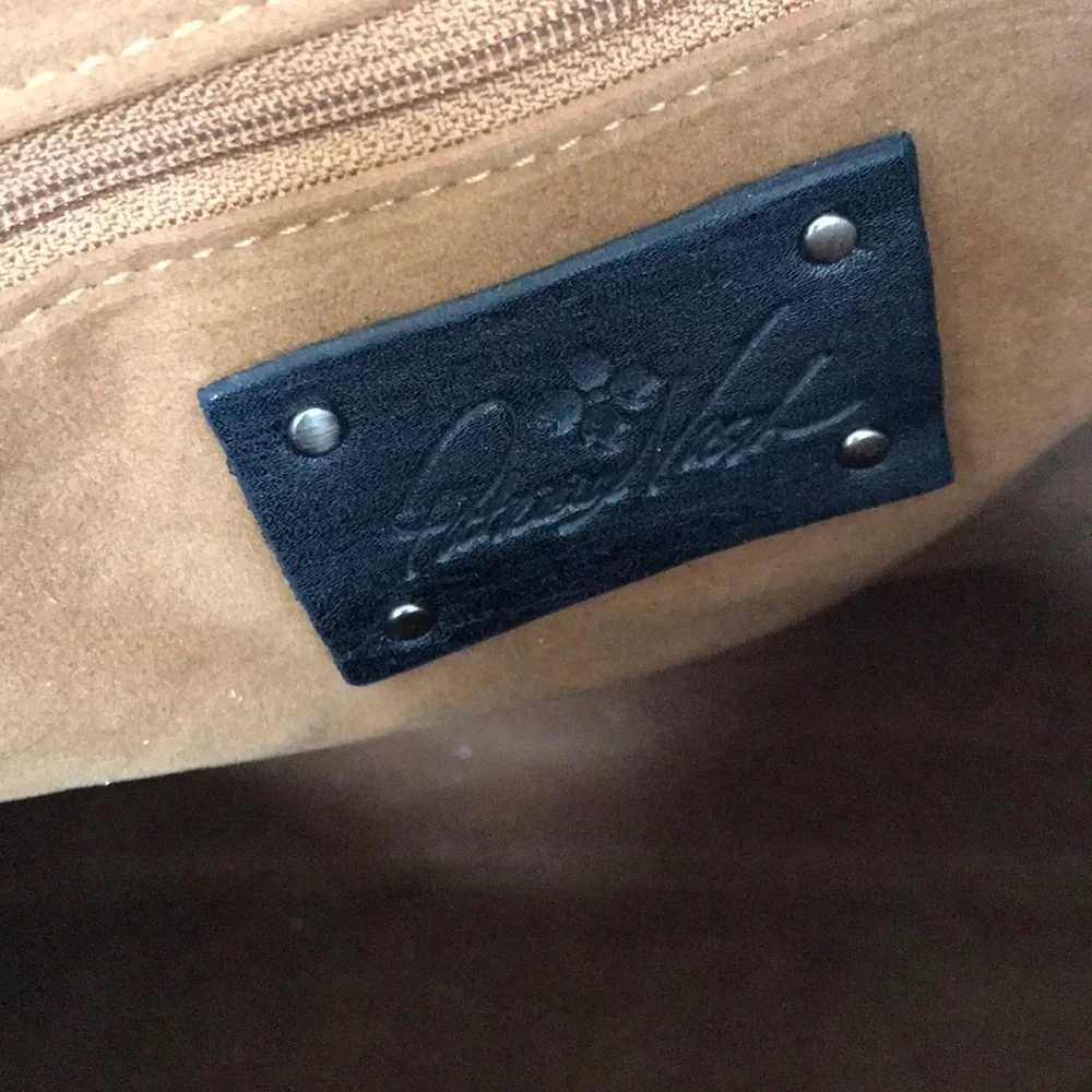 NWT! PATRICIA NASH top zip white poppy tote